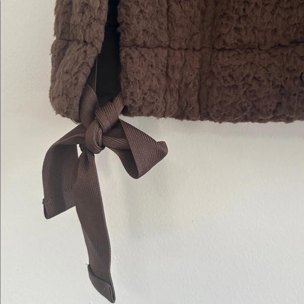 Brown Sherpa Vest Size L - Image 4
