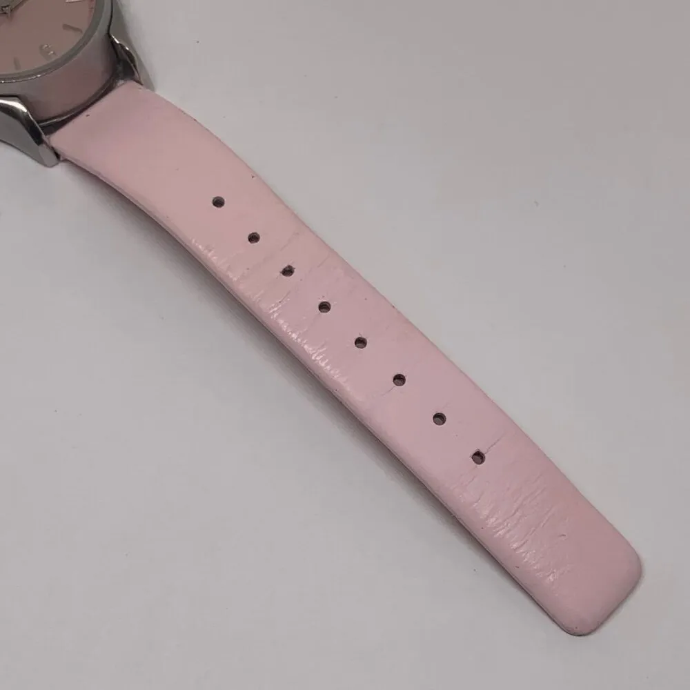 Kenneth Cole New York date Watch 33mm Womens Pink dial leather 30M WR running - Image 3