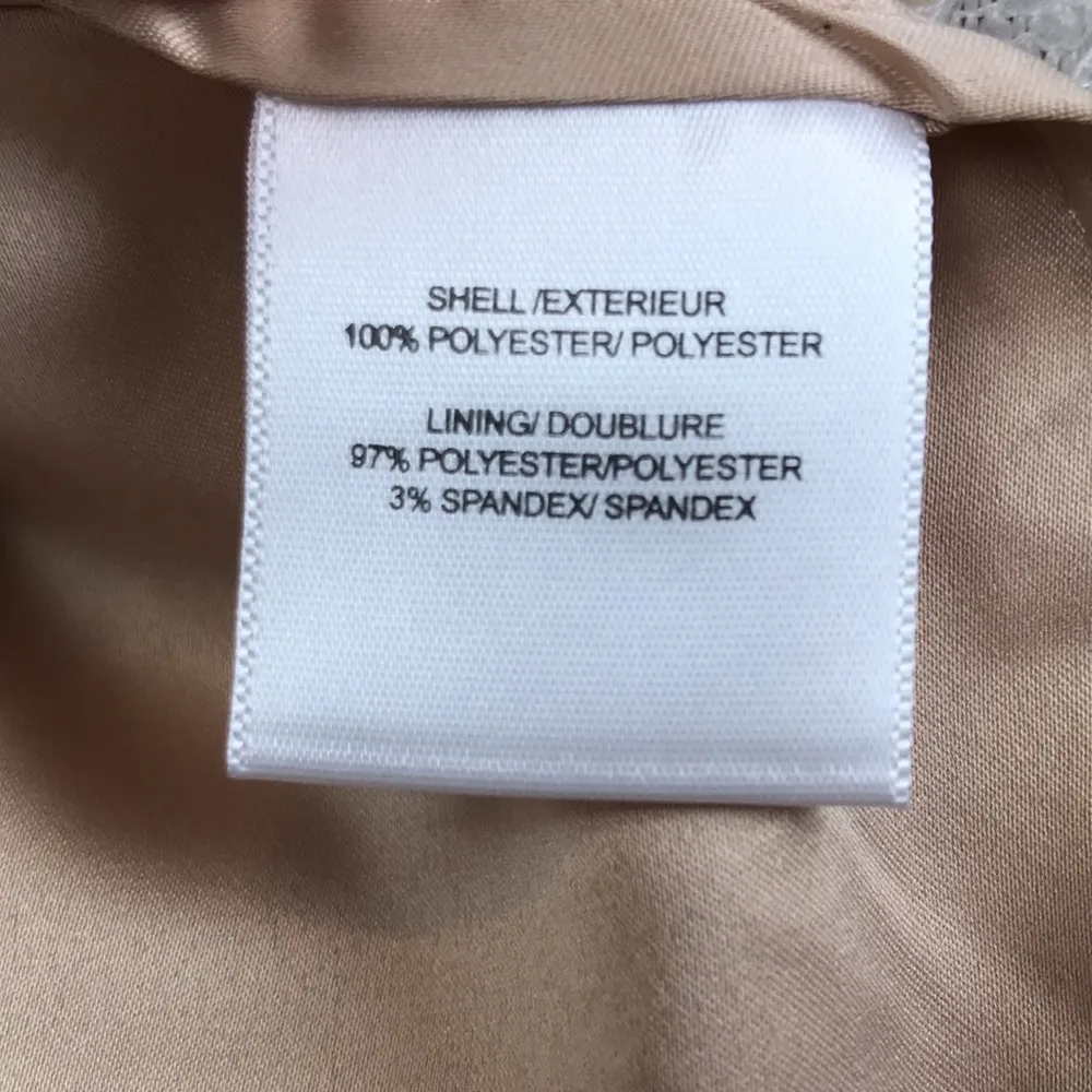 NWT Belle Badgley Mischka Women’s Floral Embroidered Lace Chain Neckline Dress - Image 14