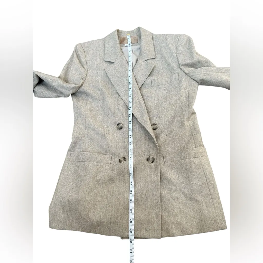 Saville women's 100% wool double breasted suit coat size 4 made in USA tan/brown Tan - Image 8