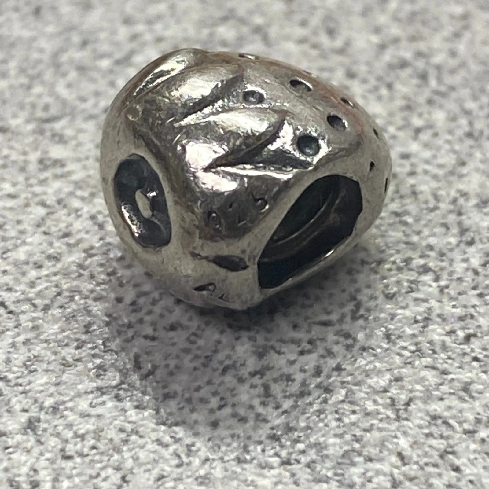 PANDORA Sterling Silver 925 Strawberry Charm Bead Bracelet Necklace - Image 2