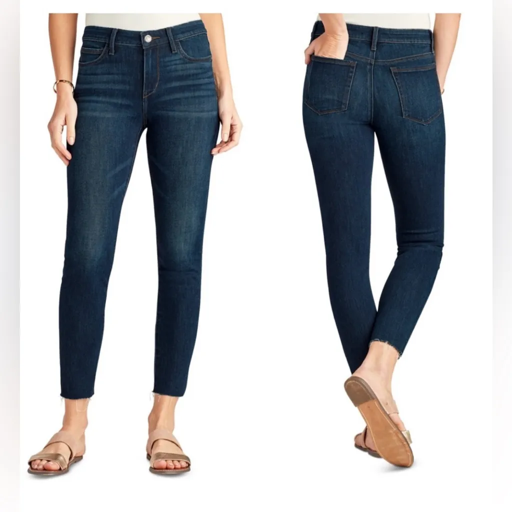 NWT Sam Edelman The Kitten Mid Rise Skinny Ankle Dark Wash Jeans Women Size 2/26 - Image 12