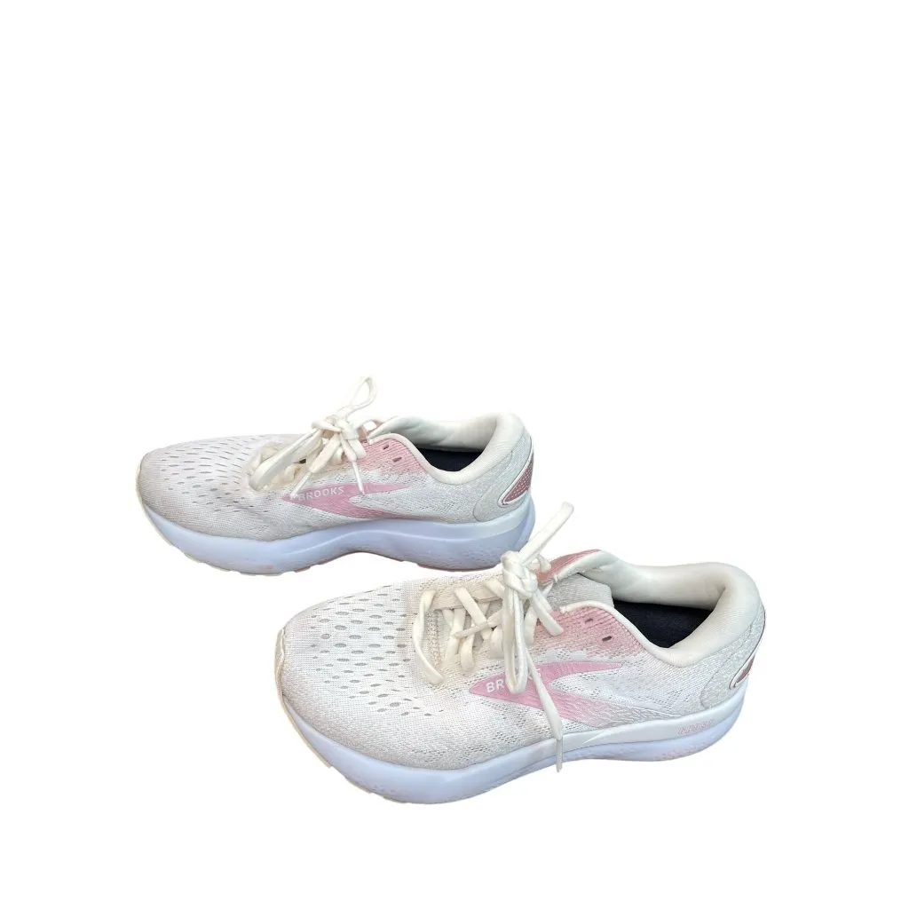 Brooks Ghost 15 Womens yellow pink Running Sneakers Size 6.5B SKU 9172 - Image 3