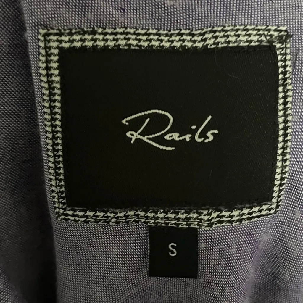 RAILS Shirt Women’s S‎ Small Purple Plaid Button Up Long Sleeve Casual - Image 7