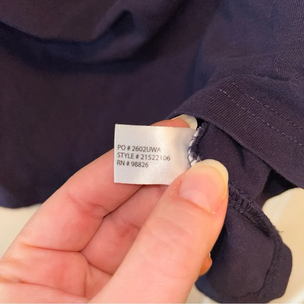 Women’s Navy Blue U.S. Polo Assn. Long Sleeve Crewneck T Shirt Size S Preppy VTG - Image 5