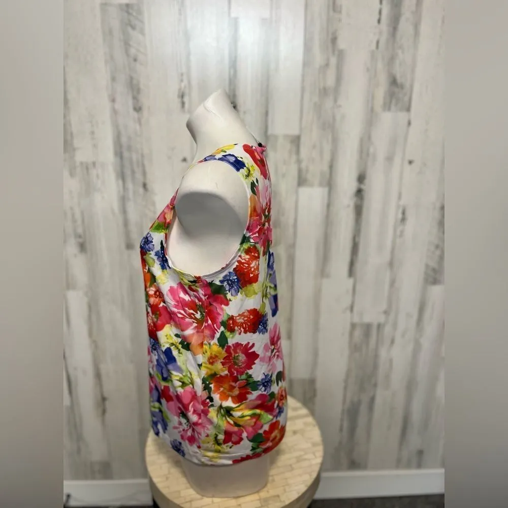 Slinky brand Floral tank top size medium - Image 4