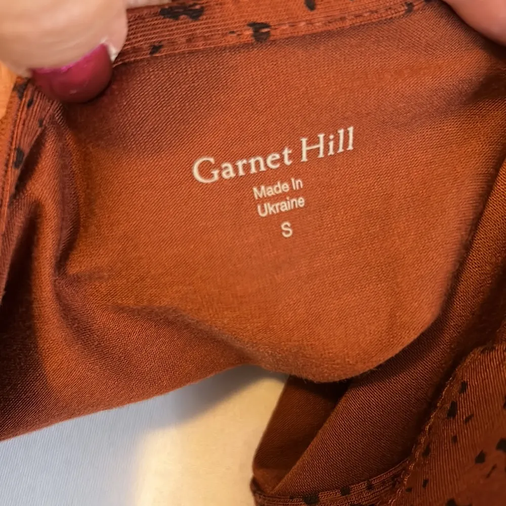 Garnet Hill Rust Leopard Print Surplice Maxi/Midi Dress - Image 8