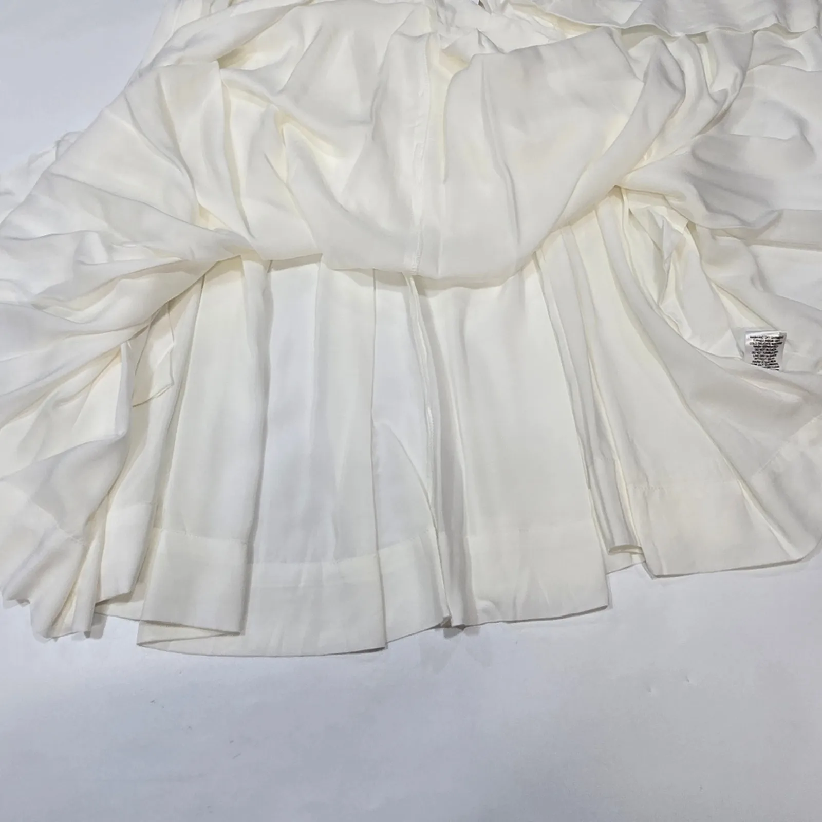 LPA Tie Strap Babydoll Dress in White Small - Image 8