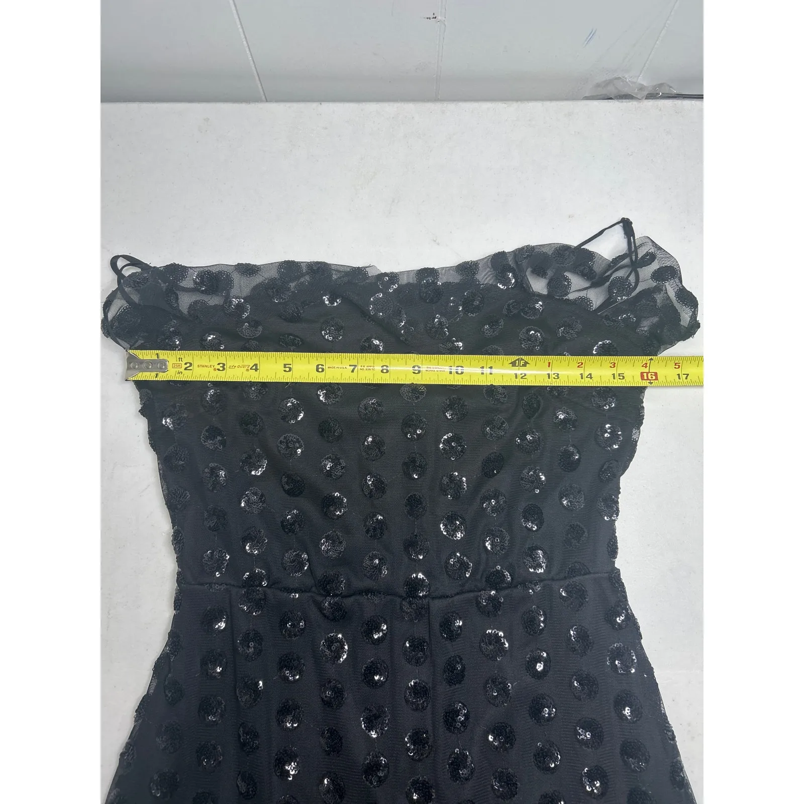 Altar'd State Sparkle Polka Dot Cocktail Party Dress in Black. Size M - Image 8