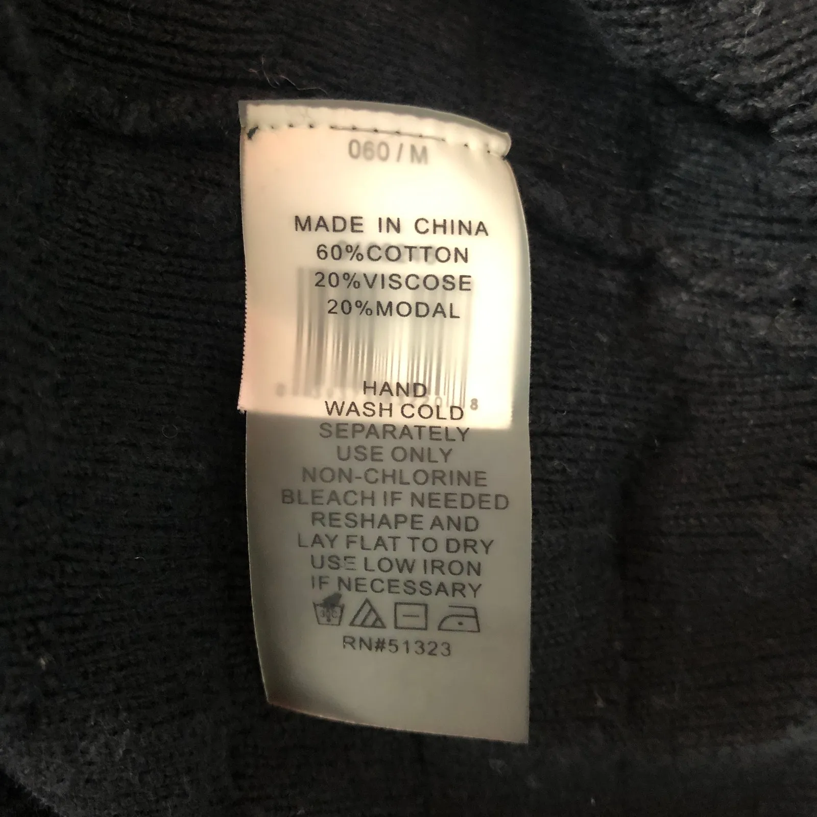 Vince Camuto 3/4 Sleeve Ribbed Black Sweater M - Image 9