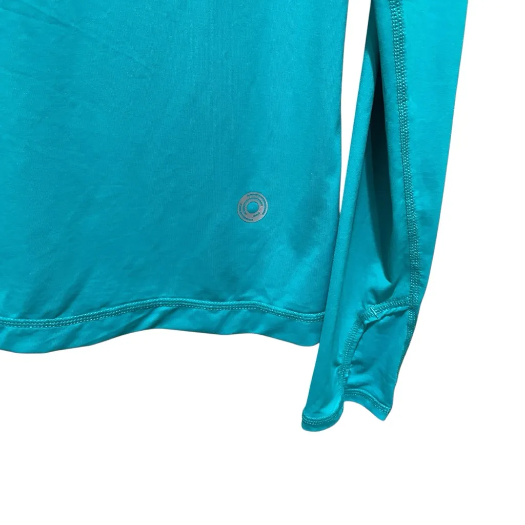 BloqUV Long Sleeve Sun Protective Tee Shirt Teal Women’s Size XS Blue - Image 6