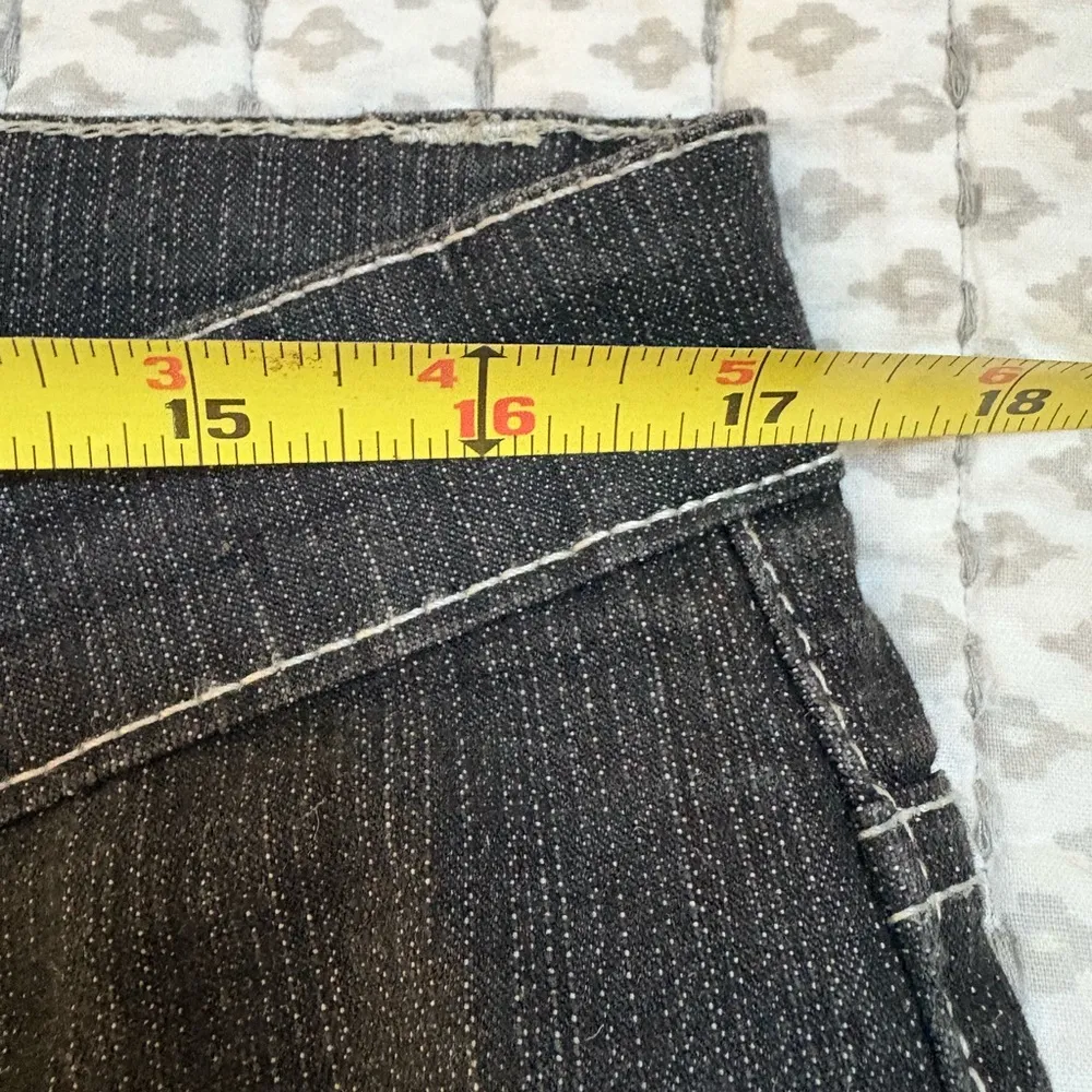 Gocass Black Jeans Size 12 EUC Unique Pocket Embroidery‎ - Image 3