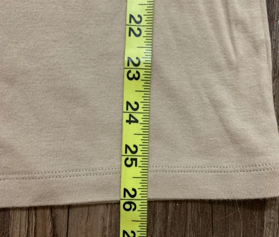 Beige Lace Trim Tank Top Cami Large - Image 9