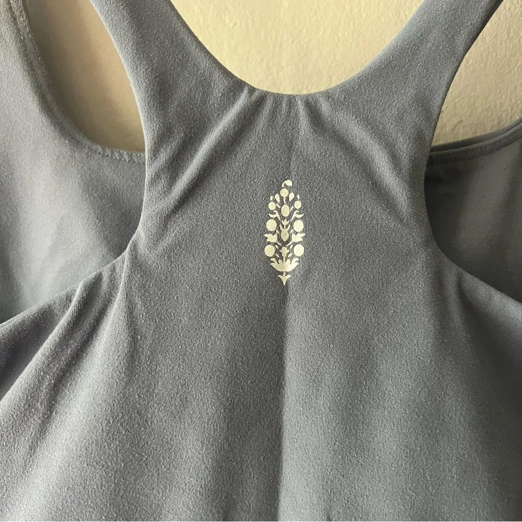 Free People Movement Dusty Blue Epic Mini Bra Size Large - Image 4