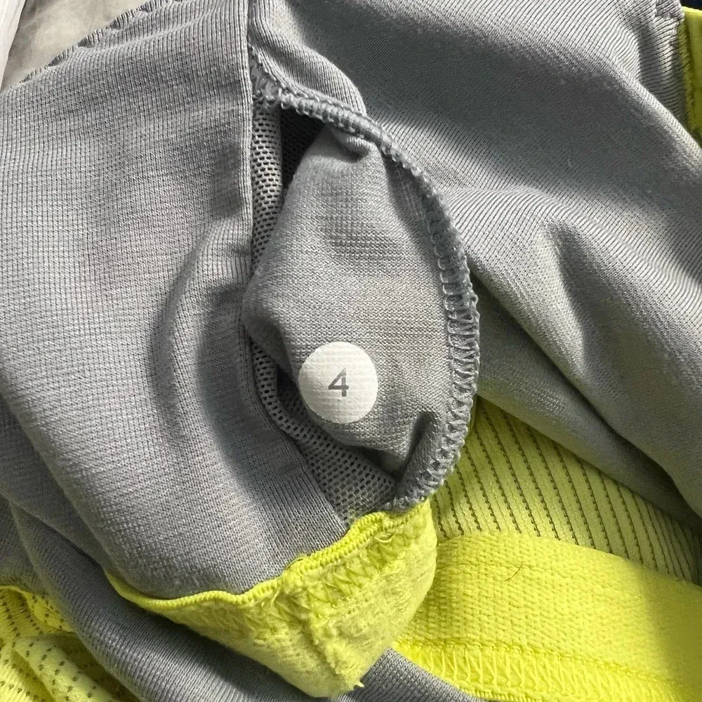 Lululemon Run: Back on Track Tank‎ Top Clarity Yellow Gray Size US 4 - Image 13
