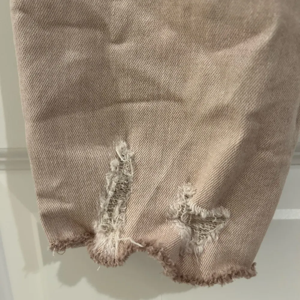 High Rise Skinny Distressed Jeans Light Rose Pink Size 29 - Image 11