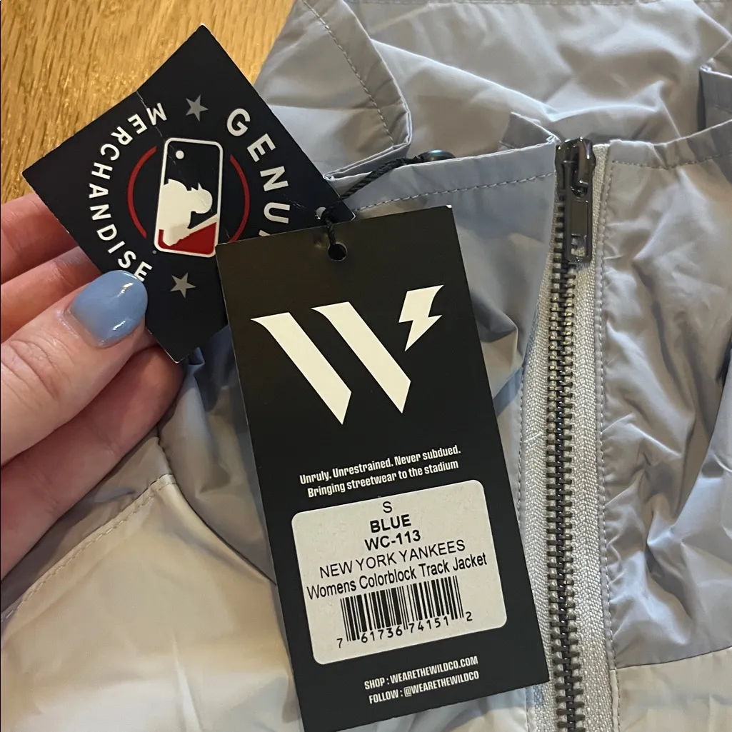 NWT The Wind Collective New York Yankees Colorblock Track Jacket Sz S - Image 2