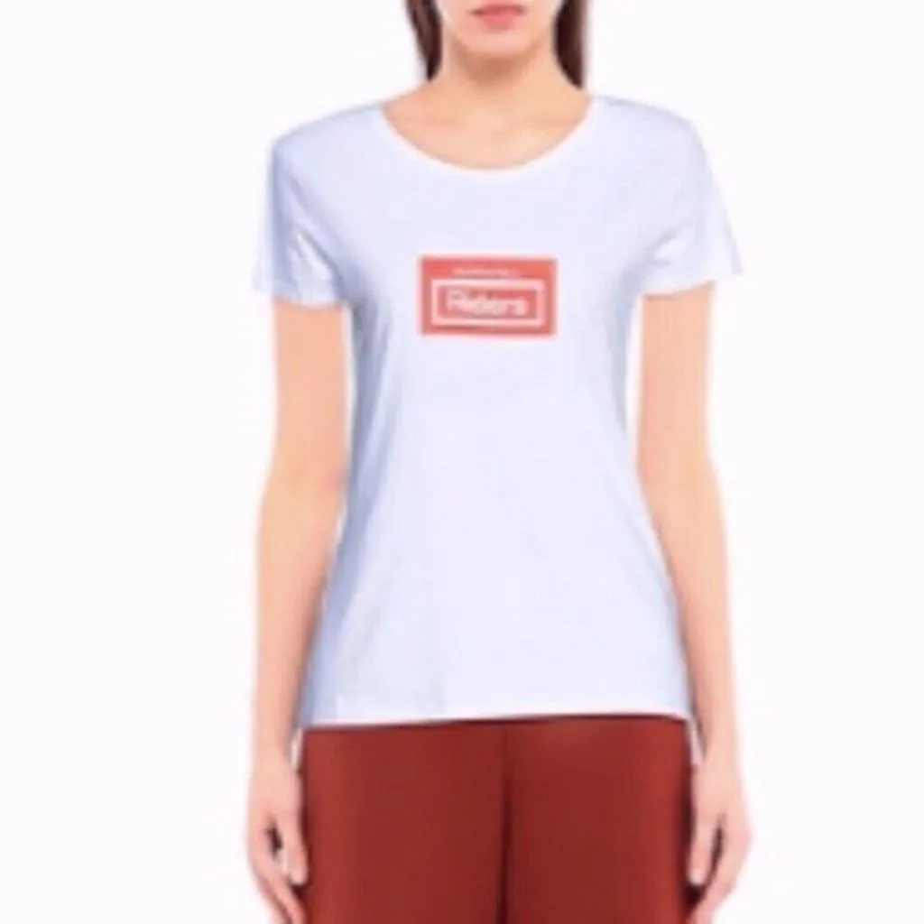 Just Cavalli Riders print short sleeve T shirt white M - Image 4