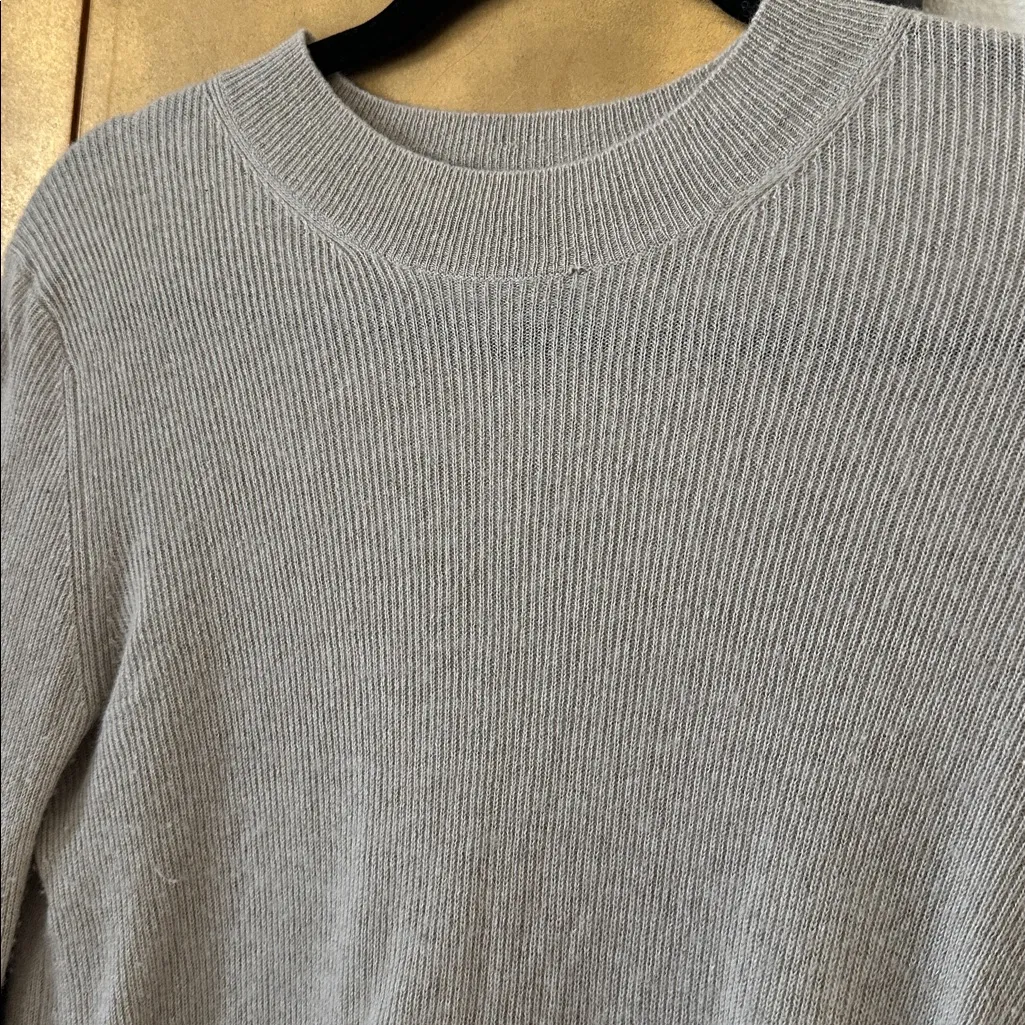 Helmut Lang Cashmere & Linen Slit Back Sweater - Image 7