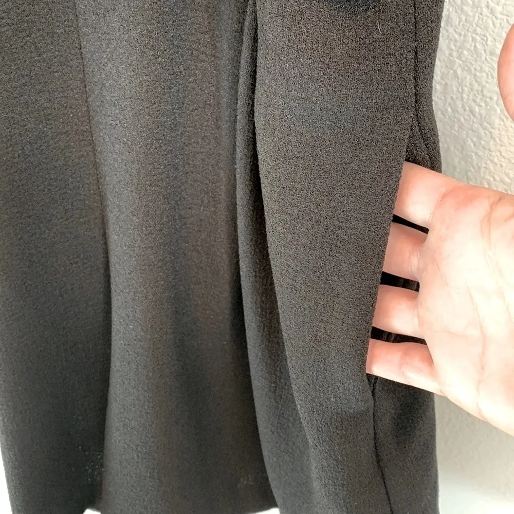 MinkPink Moonshine Striped Wrap Front Romper w/ Pockets Black & White Sz Medium - Image 5