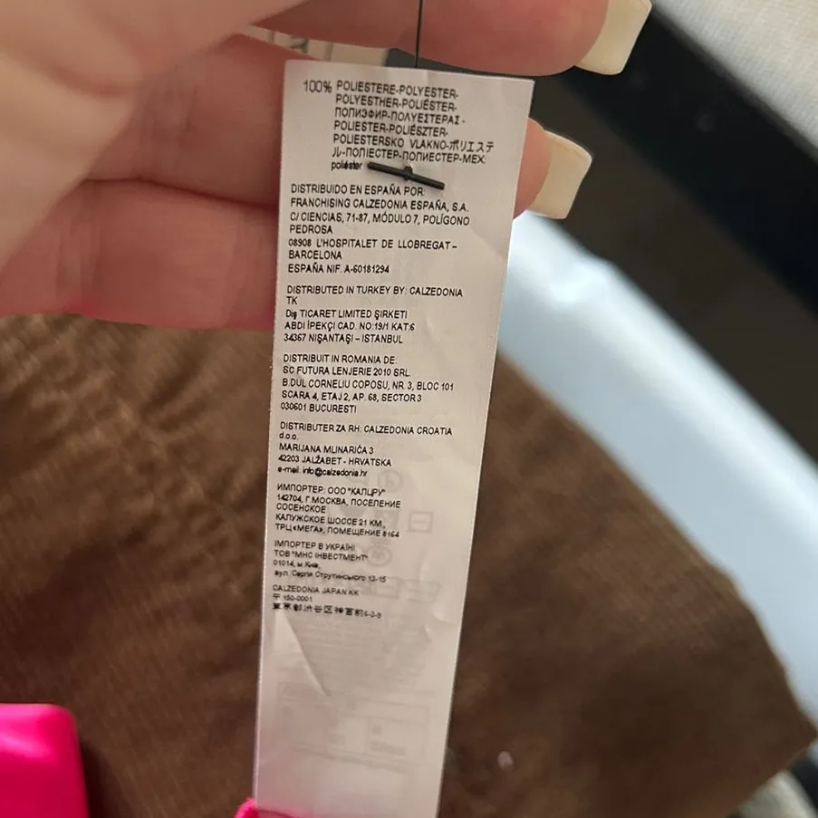 NWT Intimissimi Satin and Lace with Brazilian Panties Pink Fuchsia sz. M Size M - Image 11