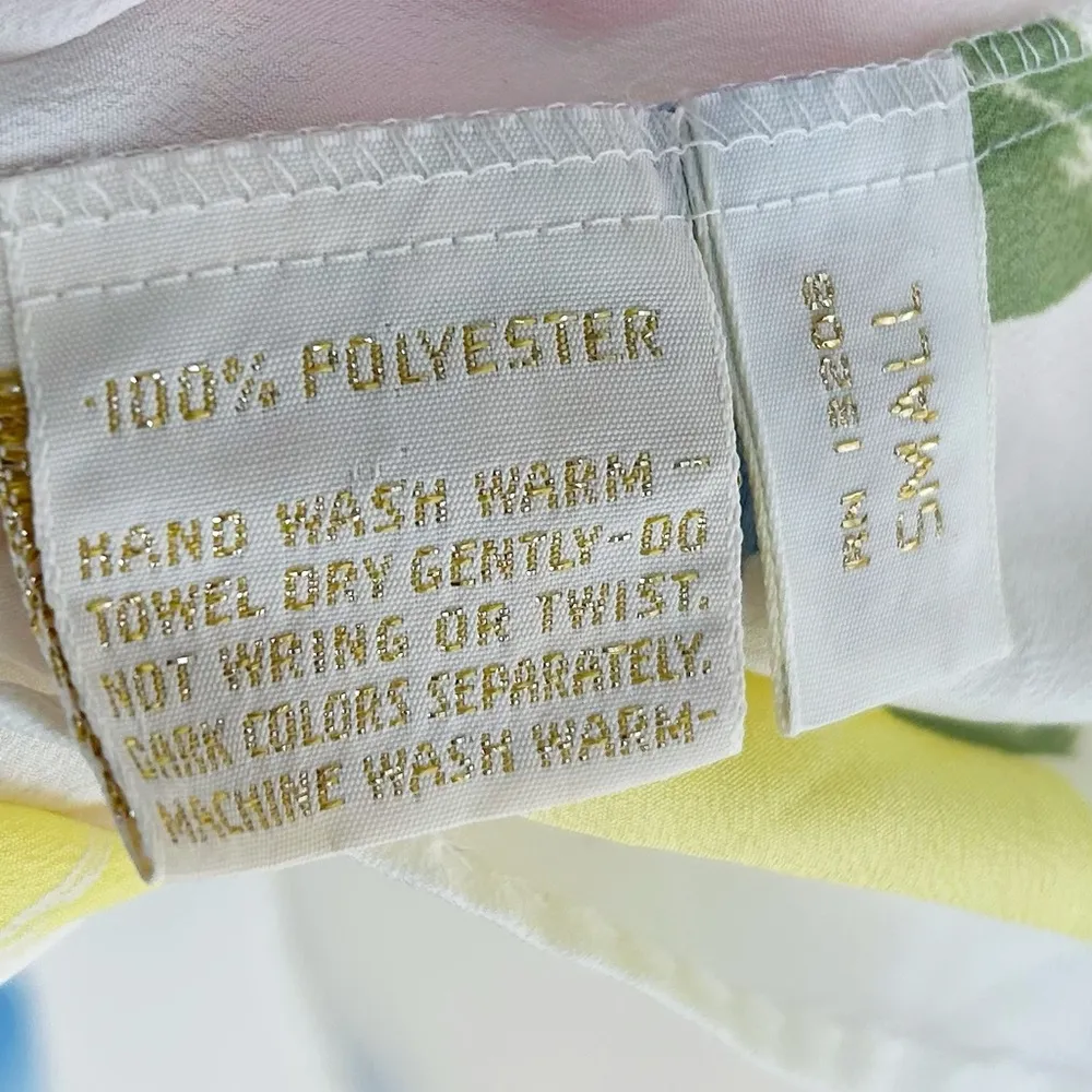 Vintage Claire Sanders by Lucie Ann Maxi Nightgown & Robe Floral Set NWT Small White - Image 7