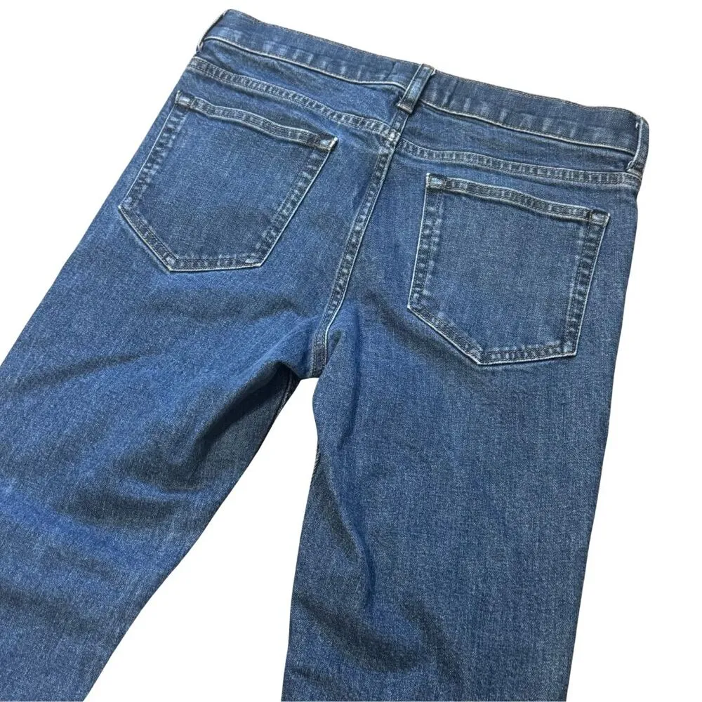 Everlane The Slim Jean Medium Wash Straight Leg Denim 5 Pocket Cotton EUC 30 - Image 4