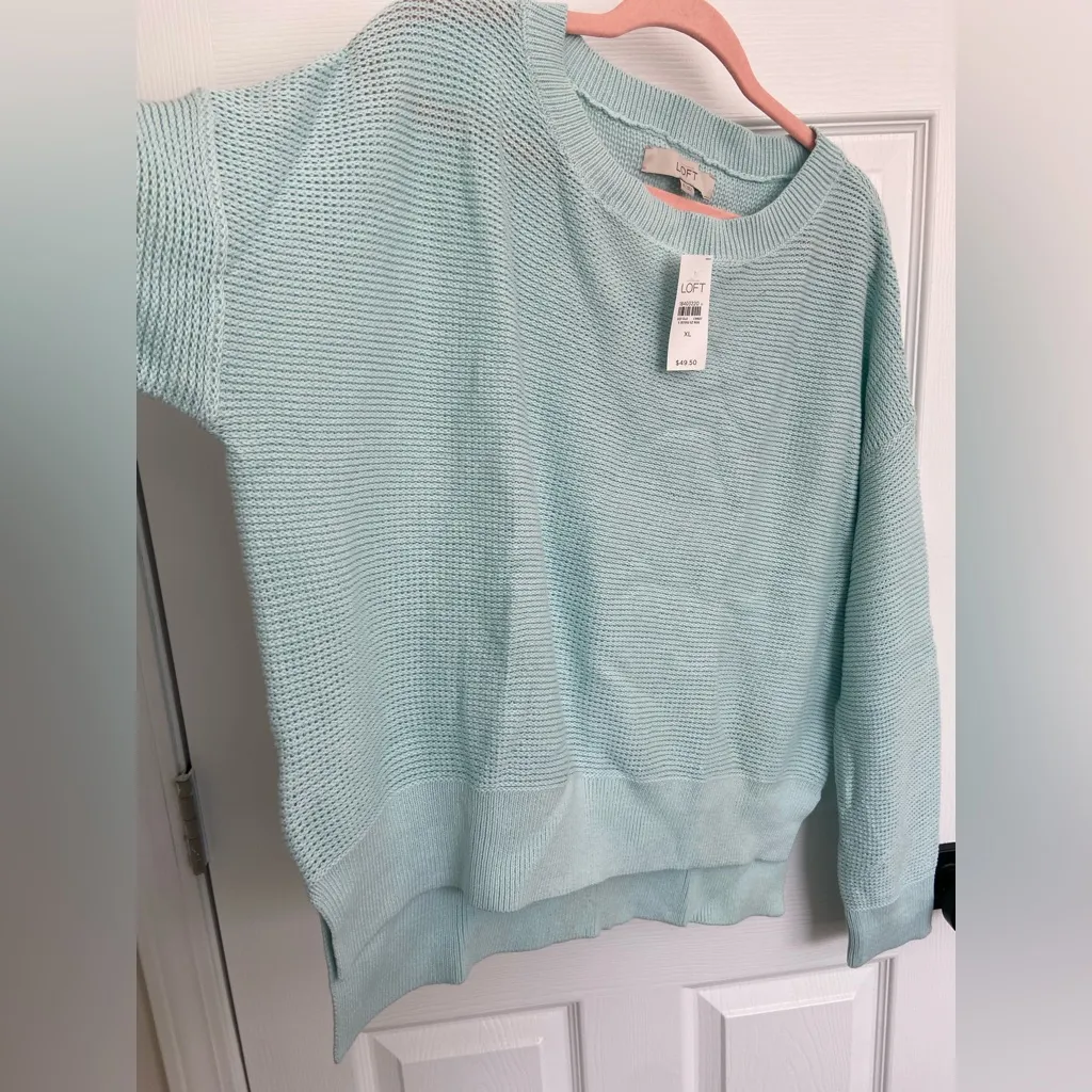LOFT Mint Green Sweater - Image 3