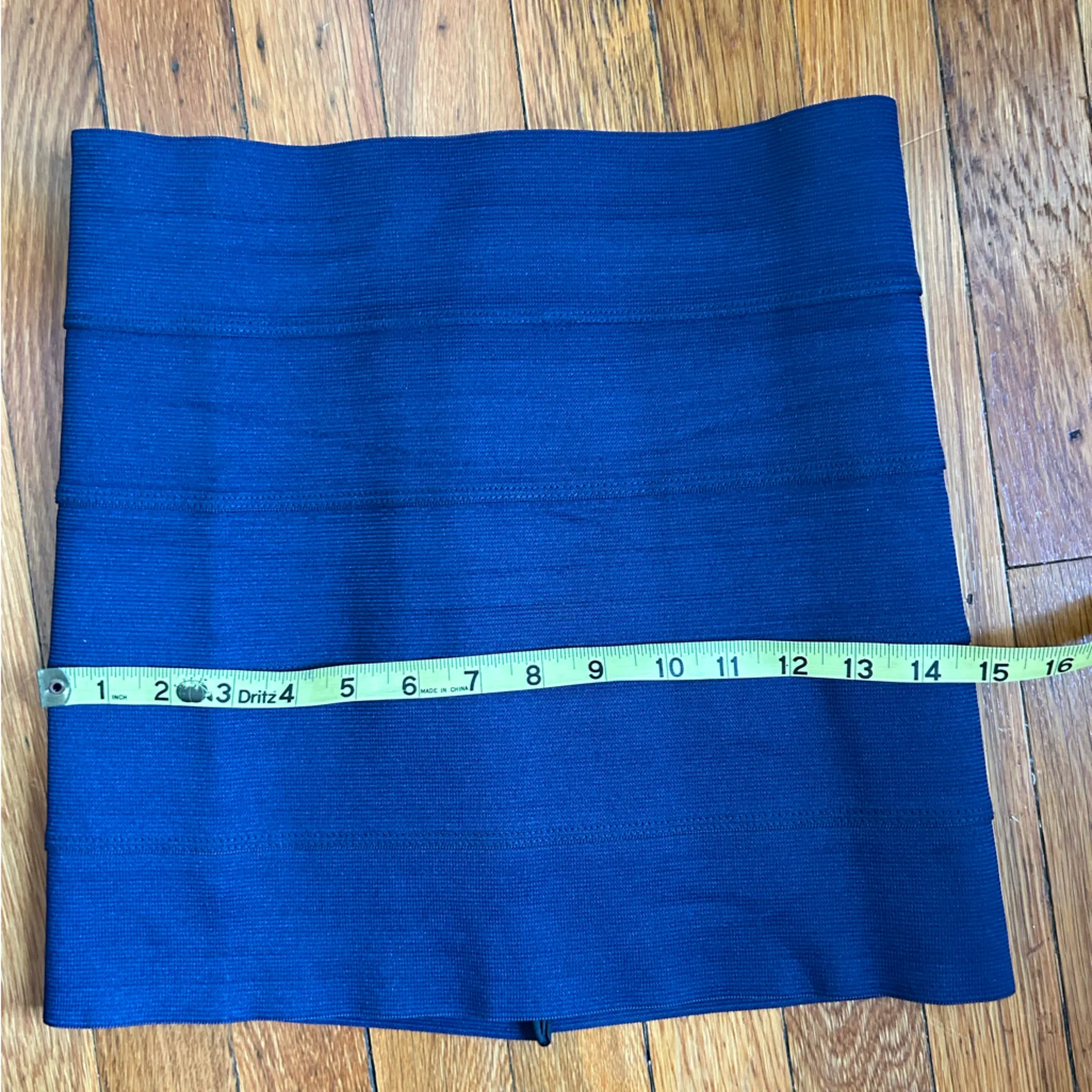 Pleasure Doing Business Bandage Mini Skirt Blue Size M - Image 6