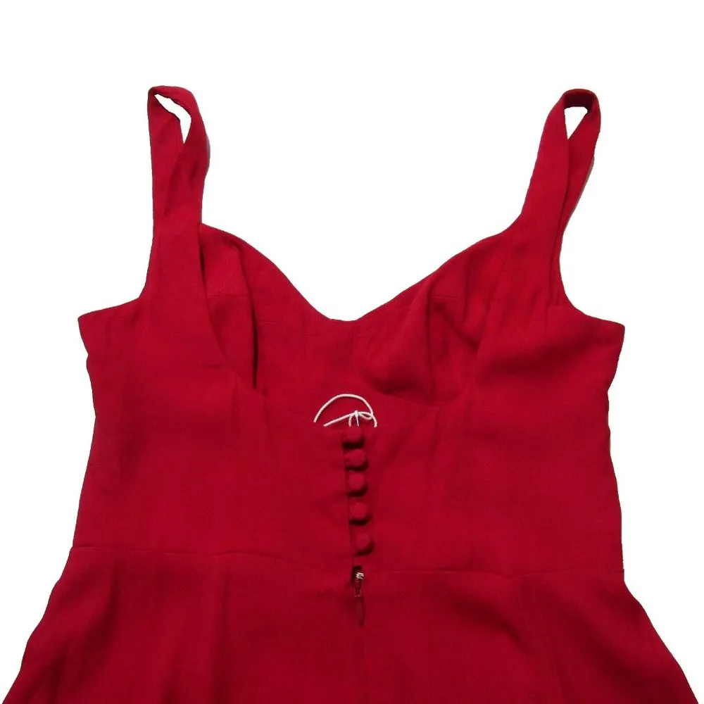 NWT Reformation Lecce Maxi in Cherry Red Full Length Tank Dress 4 $428 - Image 5