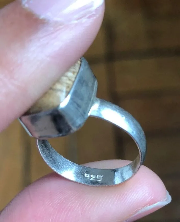 Sterling Silver & Gemstone Ring - Image 2