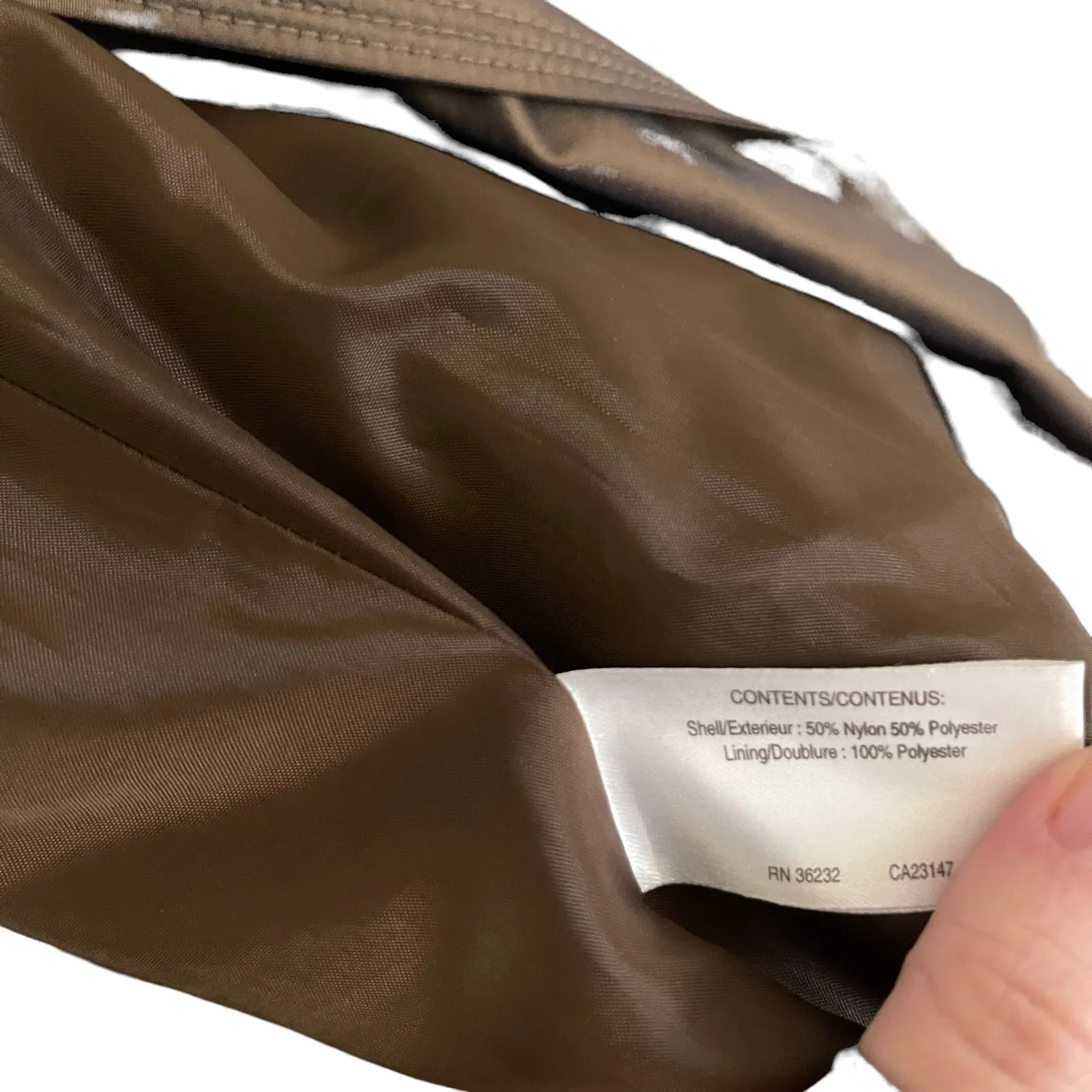 Talbots Size Small Vintage Trench Bronze‎ Brown Coat Belted - Image 5