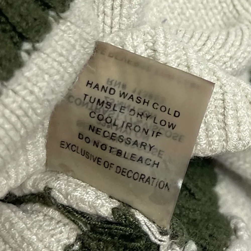 Market & Spruce XL Preppy Chunky Ribbed Knit Striped Button Retro Sweater - Image 5