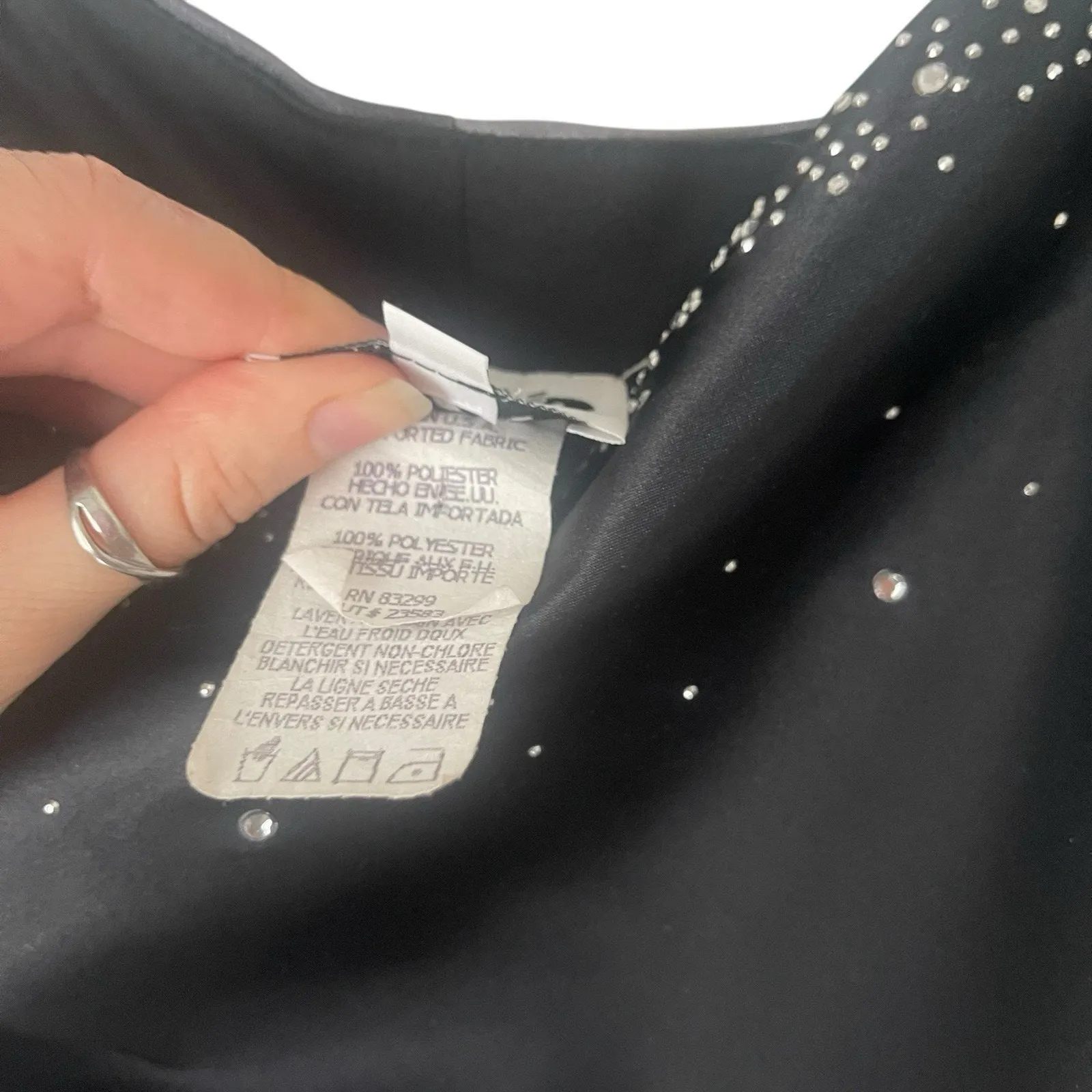 JUMP Y2k Junior's Size‎ 3/4 Bedazzled Whimsigoth Ombre Purple Maxi Prom Dress - Image 10