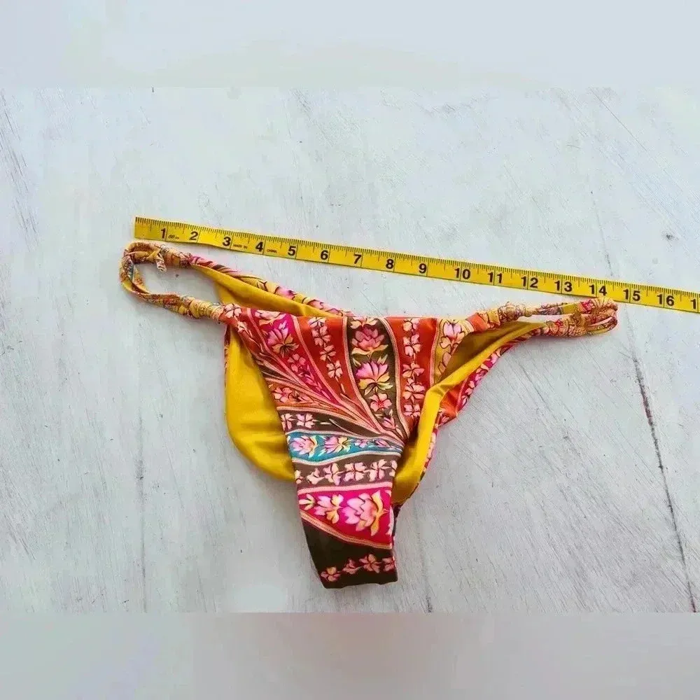 Free People Agua Bendita Jude Bikini Bottoms Size Medium NWOT $110 - Image 6