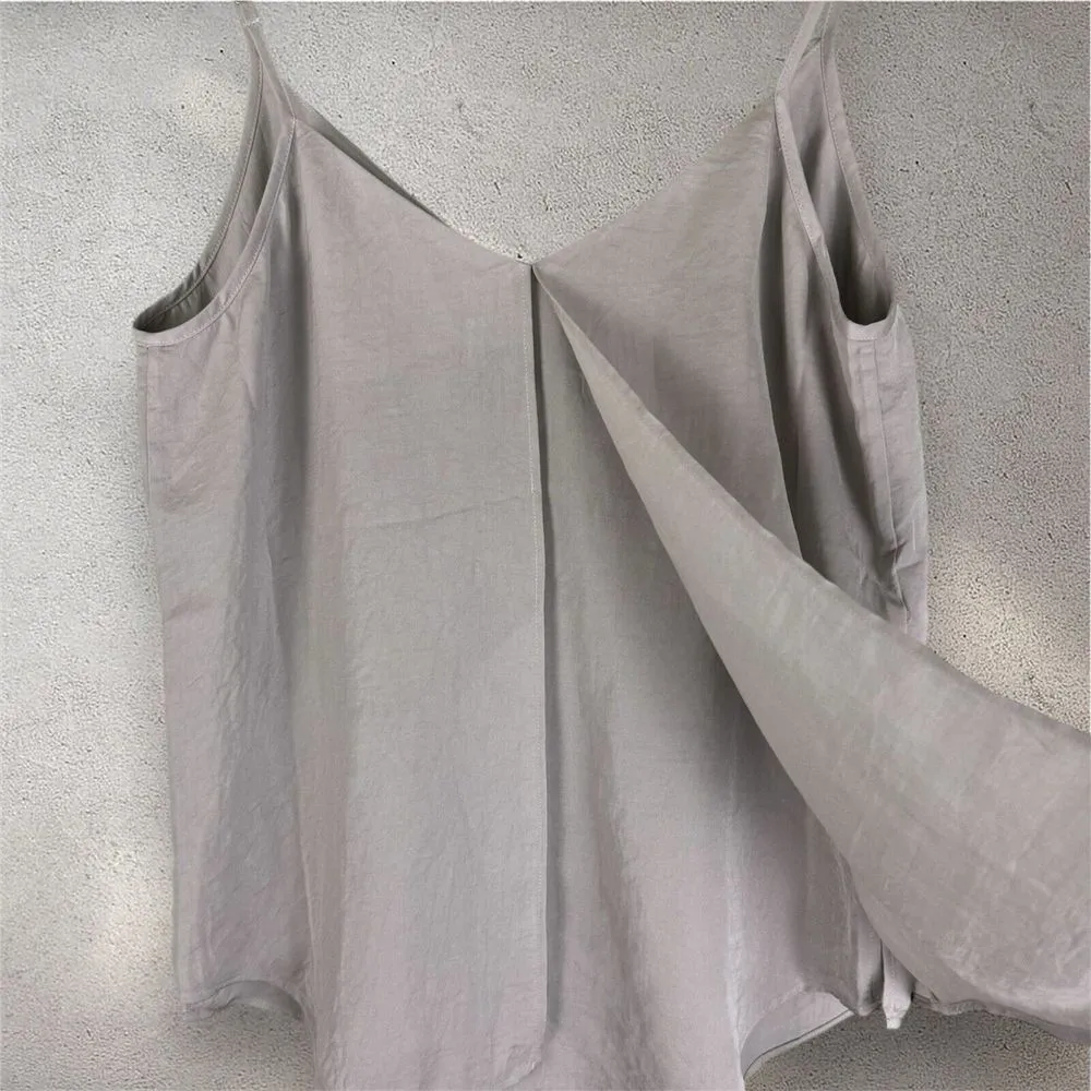 BROCHU WALKER Women's Gray Silver Asher Camisole Adjustable Strap Size‎ M - Image 3