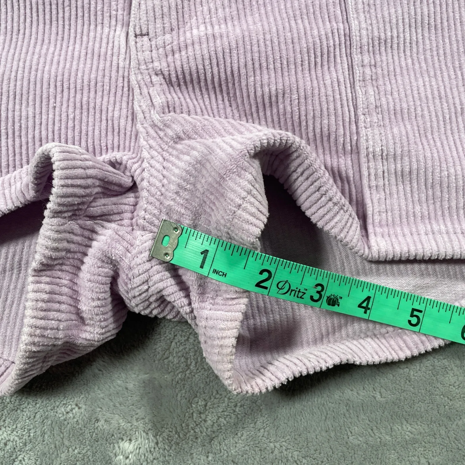 Hammies Corduroy Shorts 34 Purple Elastic Waist Retro Surf Roller Skate Beach - Image 8