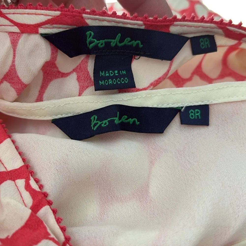 Boden Red and White Polka Dot Dress UK 8 US 4 - Image 8