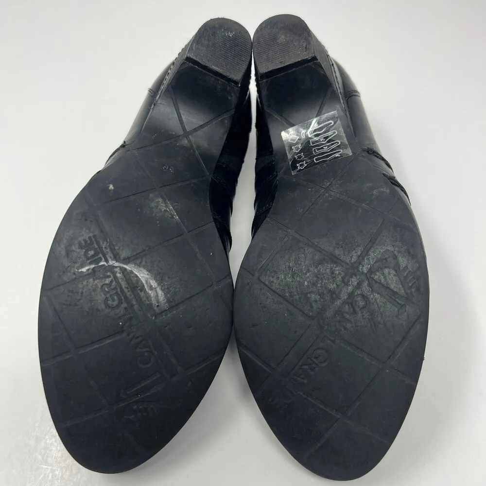 Canal Grande Leather Black Slip On Shoes Size 36 Business Casual - Image 14