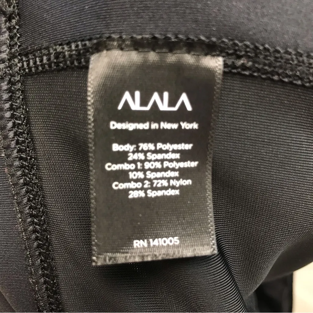 Alala Black Velvet Leggings - Image 4