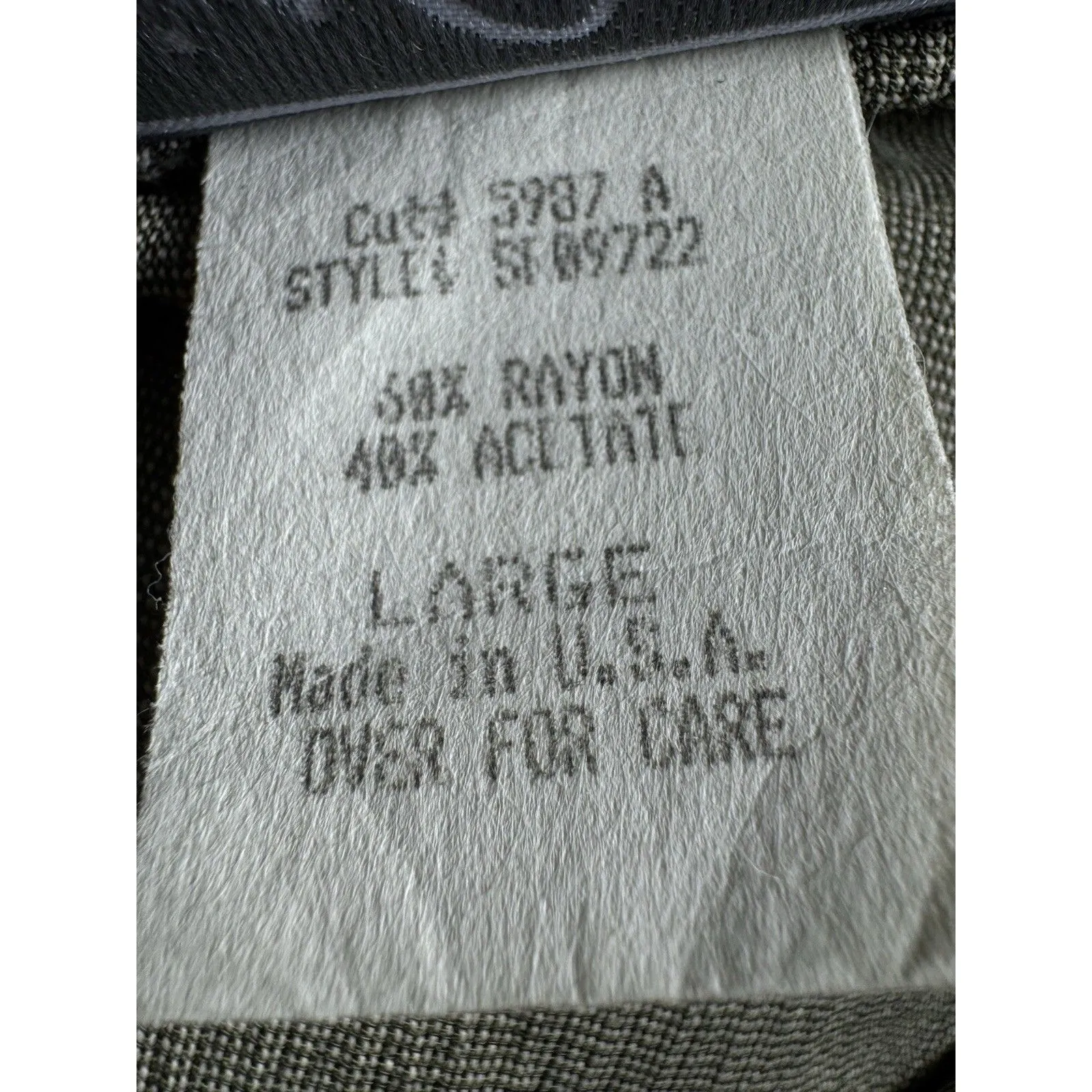 VTG 80s Office Lady Saint Germain Paris Sz L Grandma Meet CottageCore DeadStock Green Size L - Image 4