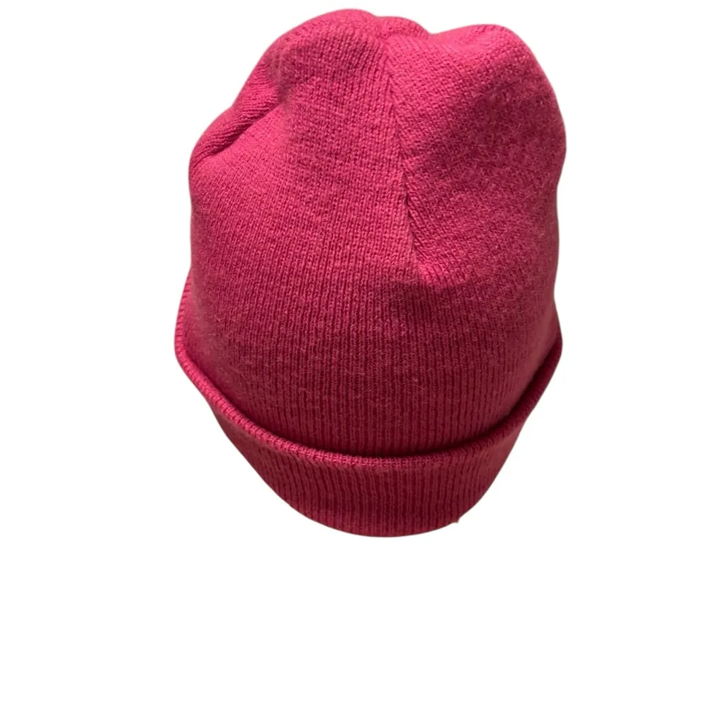 Carhartt Women’s Pink Spellout Logo Beanie Hat One Size Fall Winter Casual - Image 3