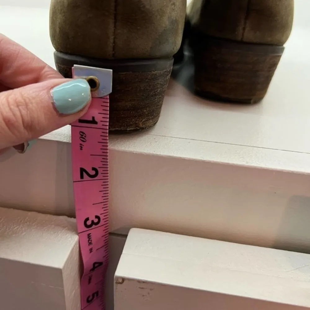 Steve Madden leather Suede Naarra pull on Chelsea Boot tan easy slip on size 8.5 - Image 9