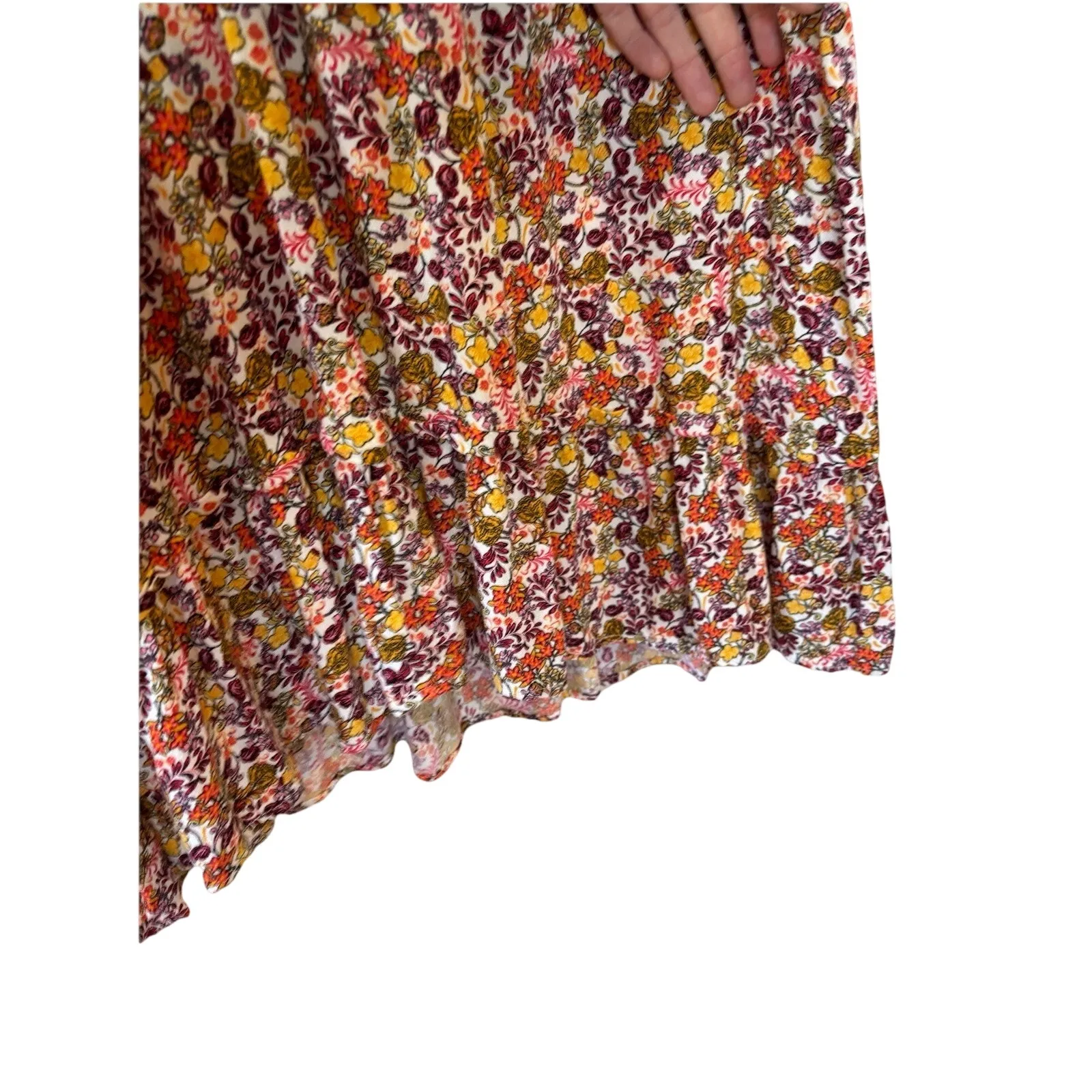 Old Navy Women’s XL Dress Waist Defined Flutter Sleeve Cottage Floral Mini - Image 7