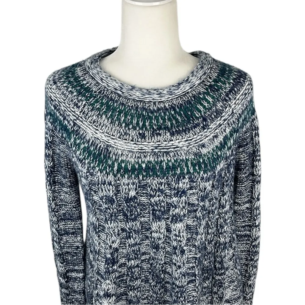 Hollister Co Blue Knit Sweater Size M - Image 4