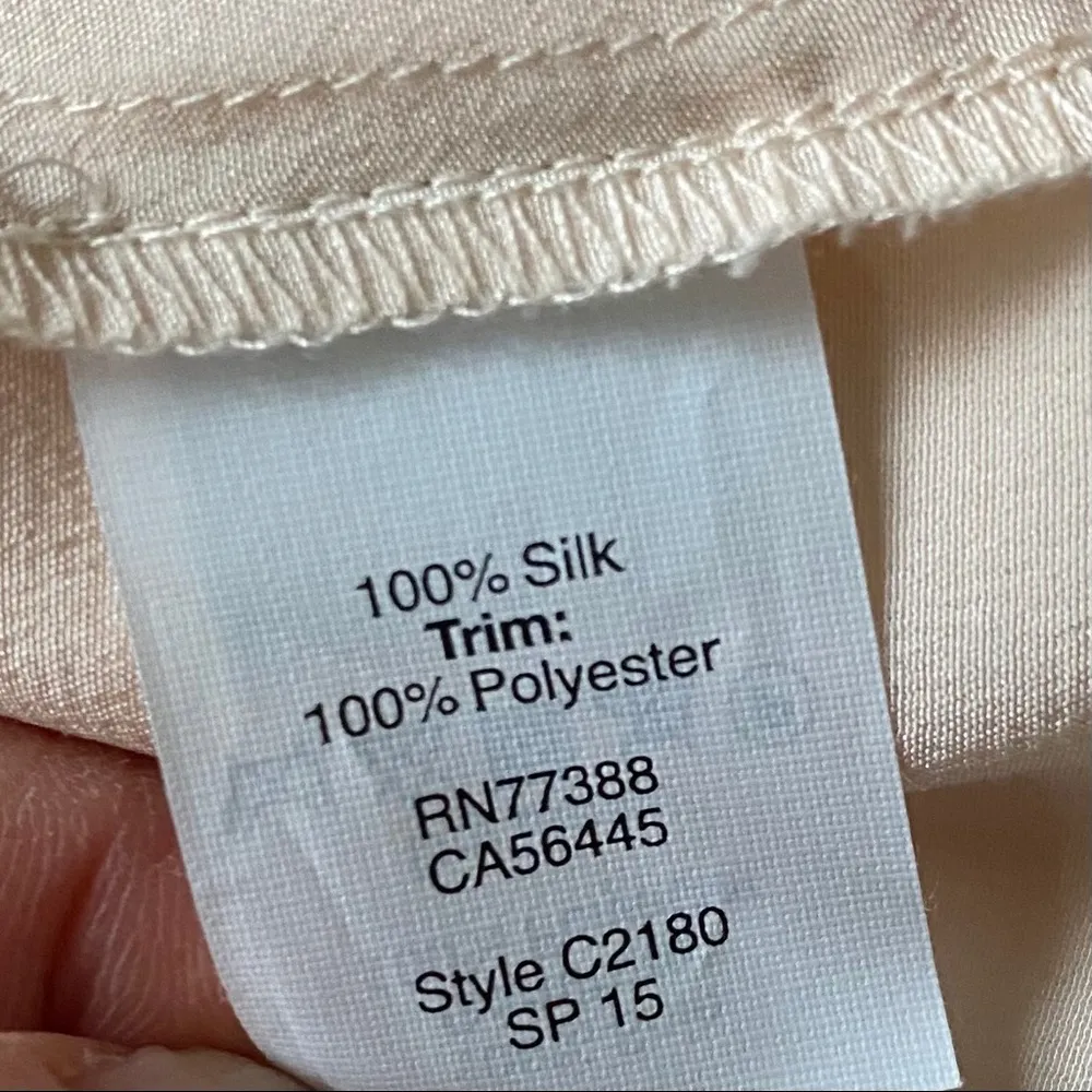 Madewell Rose Colored Silk Tank Top - Image 6