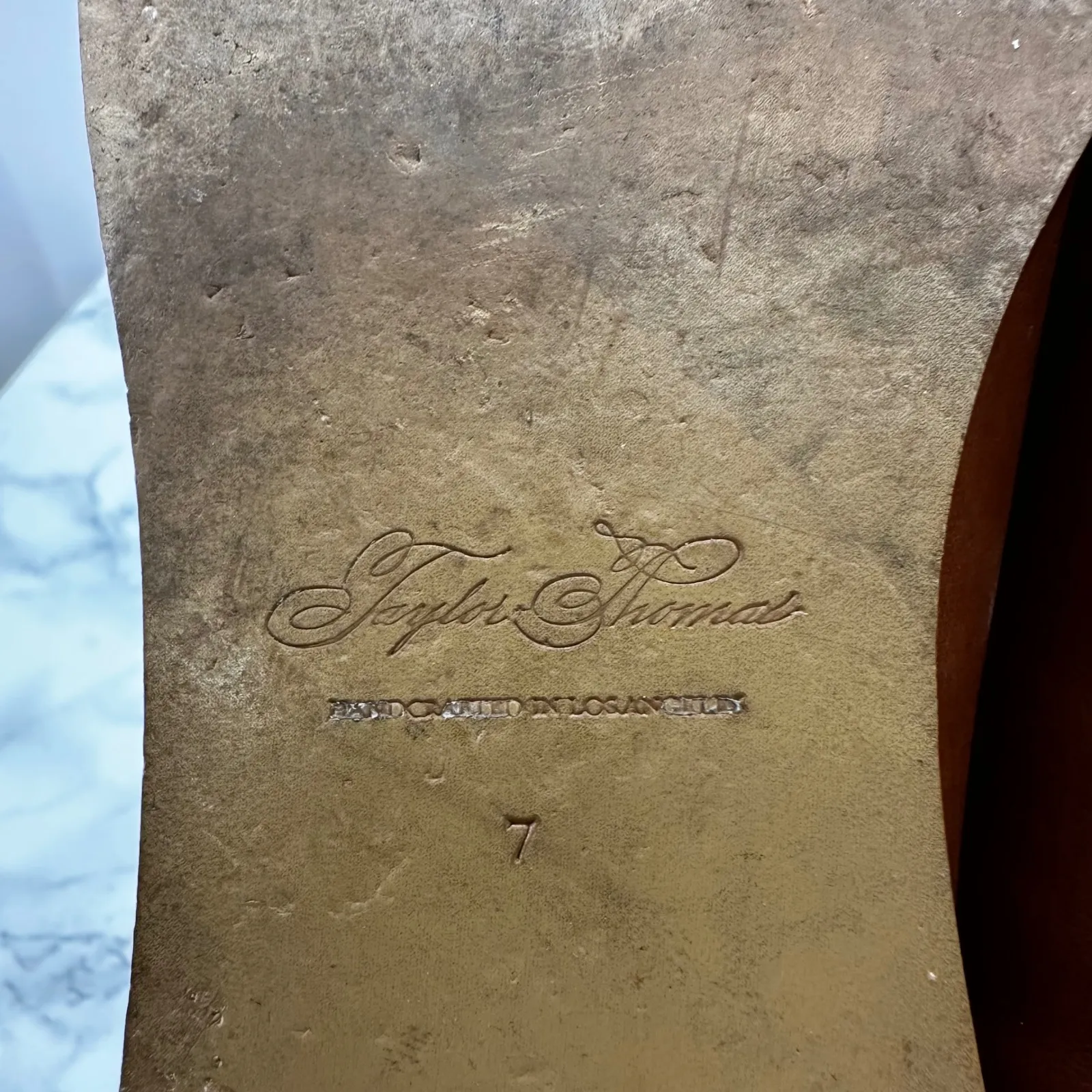 Taylor + Thomas Talitha Pointy Toe Flats Saddle Brown Collapsible Heel Womens 7 - Image 8