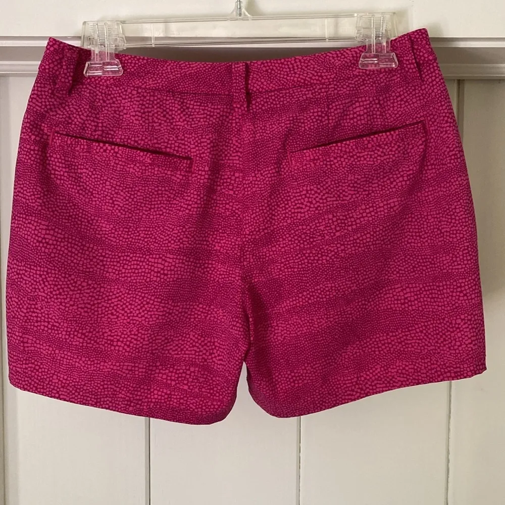 Nike Golf Dri Fit Tour Performance Polka Dots Fuschia Pink Stretch Shorts Size 4 - Image 4