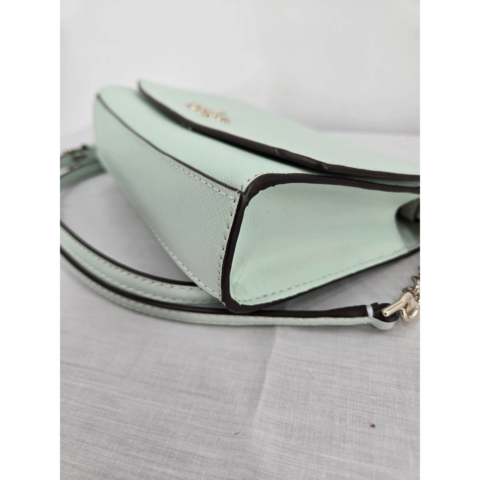 Kate Spade Carson Saffiano Leather Crossbody in Mint - Image 13