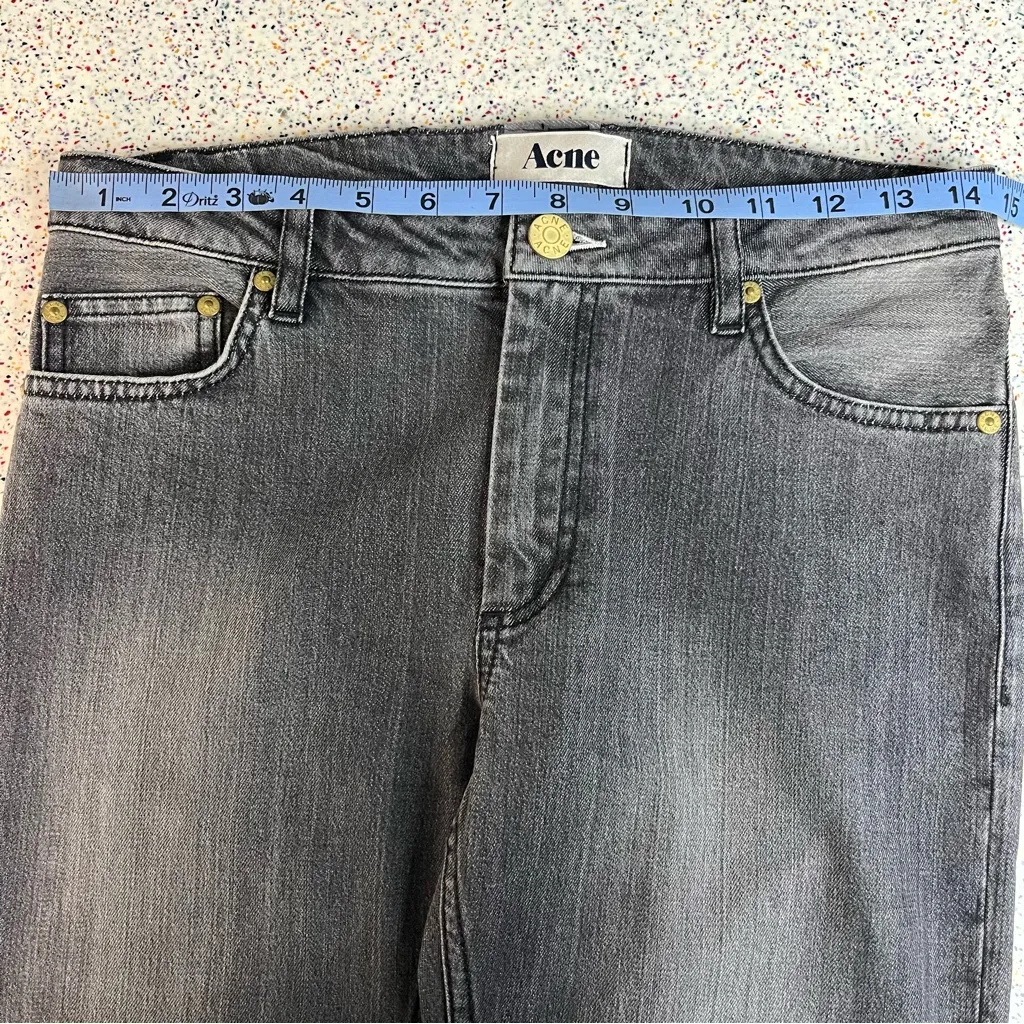 Acne Studios Embellished Ankle Studded Jeans Gray Denim Size 36/US Women’s 4 - Image 11